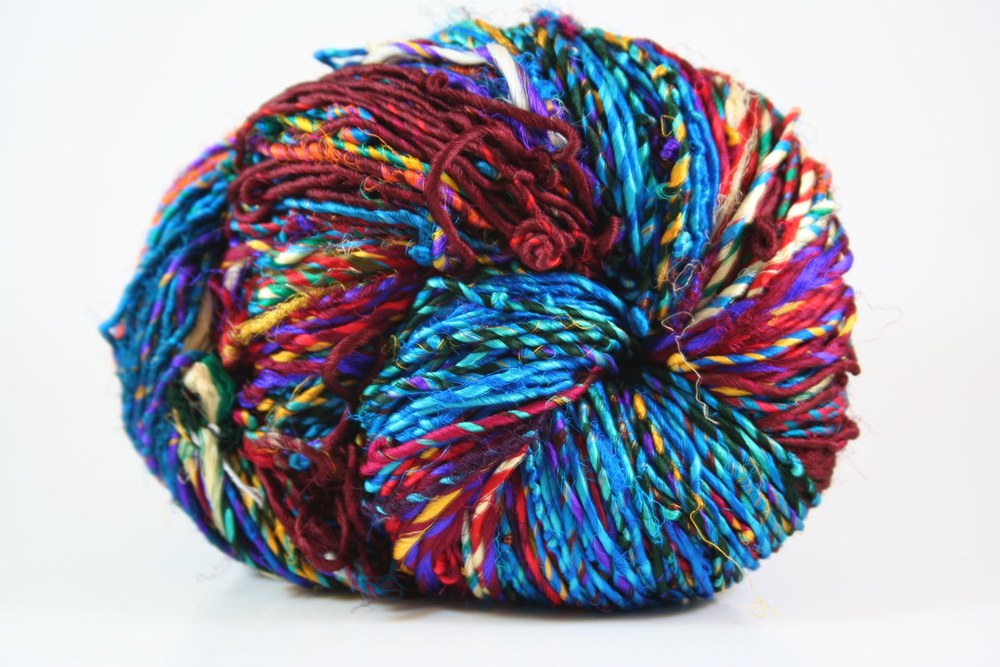 Darn Good Yarn - recycled silk yarn, recycled silk ribbon, exotic craft supplies, recycled sari