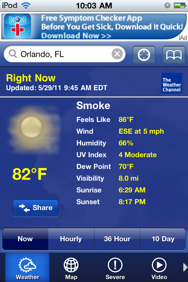 Weather forecast is for smoke Weather forecast is for smoke