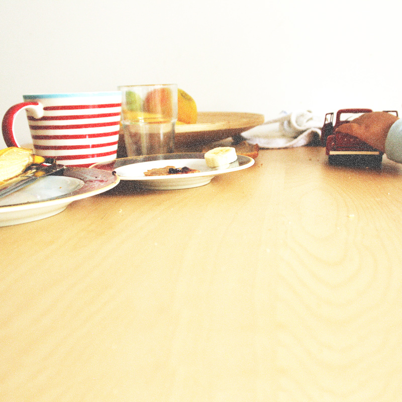Artsy Ants - Sylvia - Photograph of  Child's Hand and Breakfast Table
