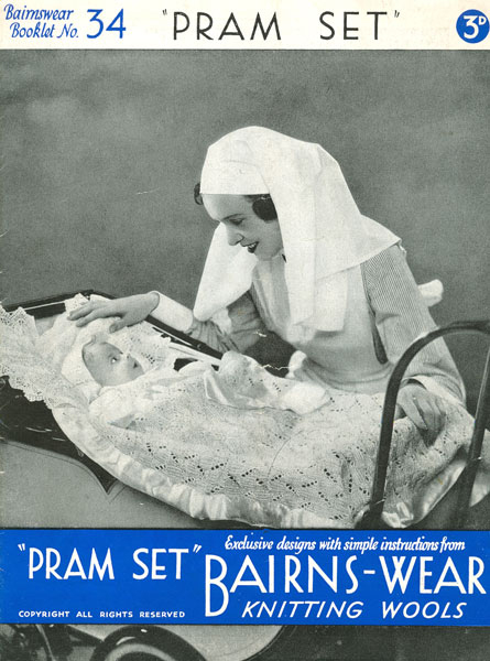 Bairns-Wear Knitting Wools 1930s Pram Set
