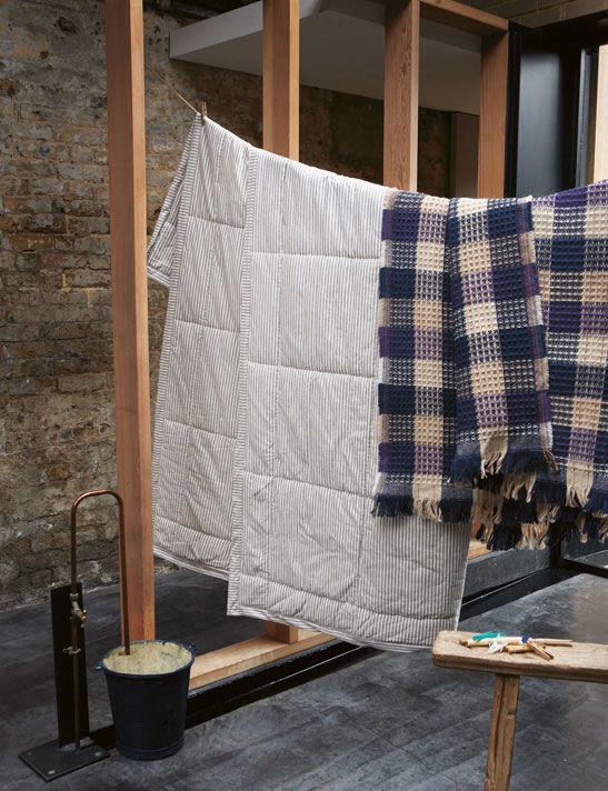 Toast - House + Home Autumn 2011 - Textiles Hanging - Stripes and Plaid