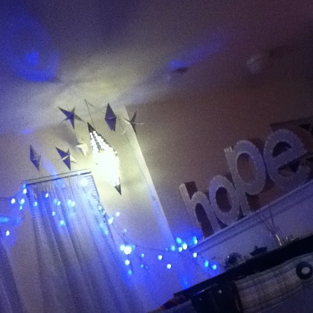 I really want to leave these lights up forever. It's always so sad when they're taken down after Christmas.