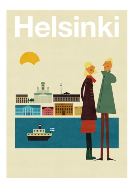 Helsinki poster - Human Empire Artist Series - Blanca Gómez