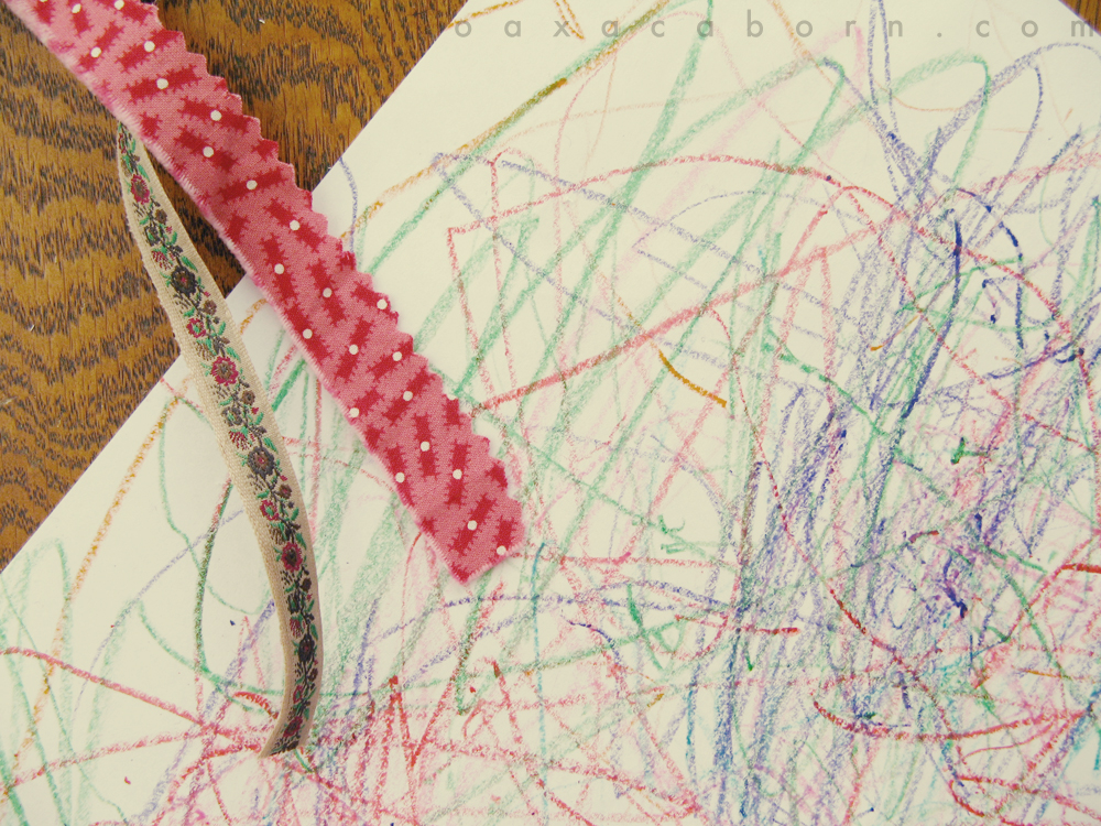 crayon scribbles, photo via oaxacaborn dot com