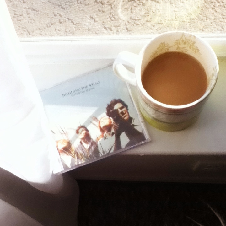 Coffee and Noah and the Whale CD titled The First Day of Spring - Photo on Oaxacaborn dot com