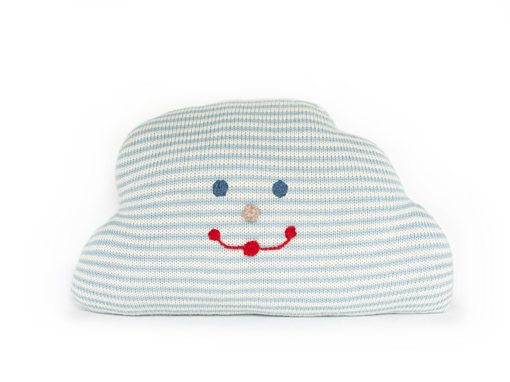 Striped Cloud Pillow via Fournier
