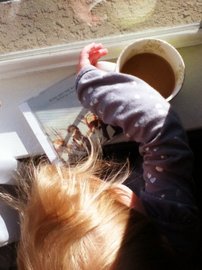 Toddler stealing coffee - Photo on Oaxacaborn dot com