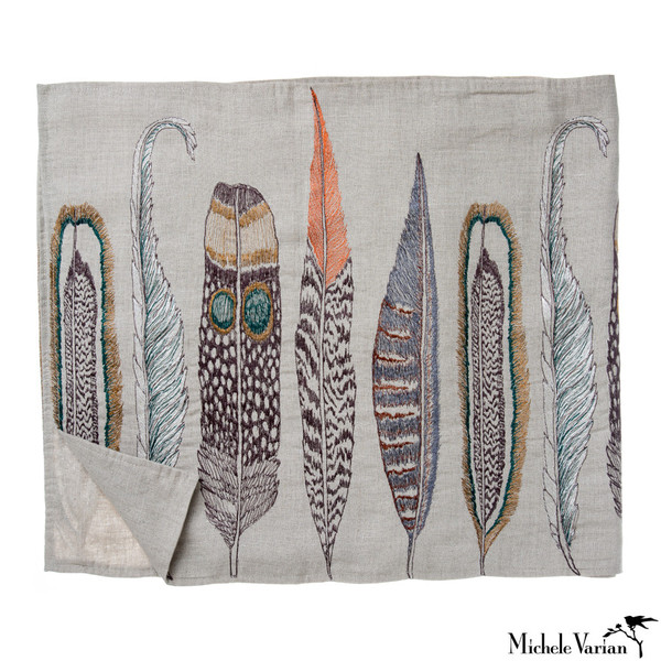 Feather Table Runner by Michele Varian