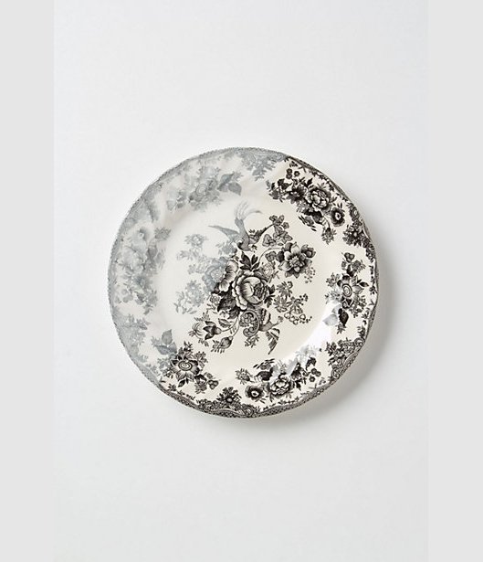 Dipped Toile Dinner Plates via Anthropologie Dipped Toile Dinner Plates via Anthropologie