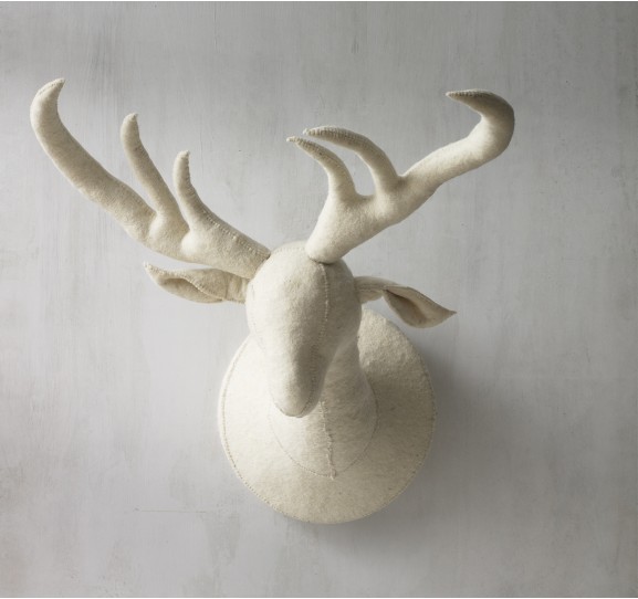 Felt Deer Head via Dwell Studio