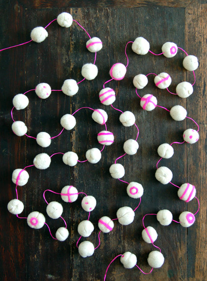 Felt Garland How to and Tutorial via the Purl Bee