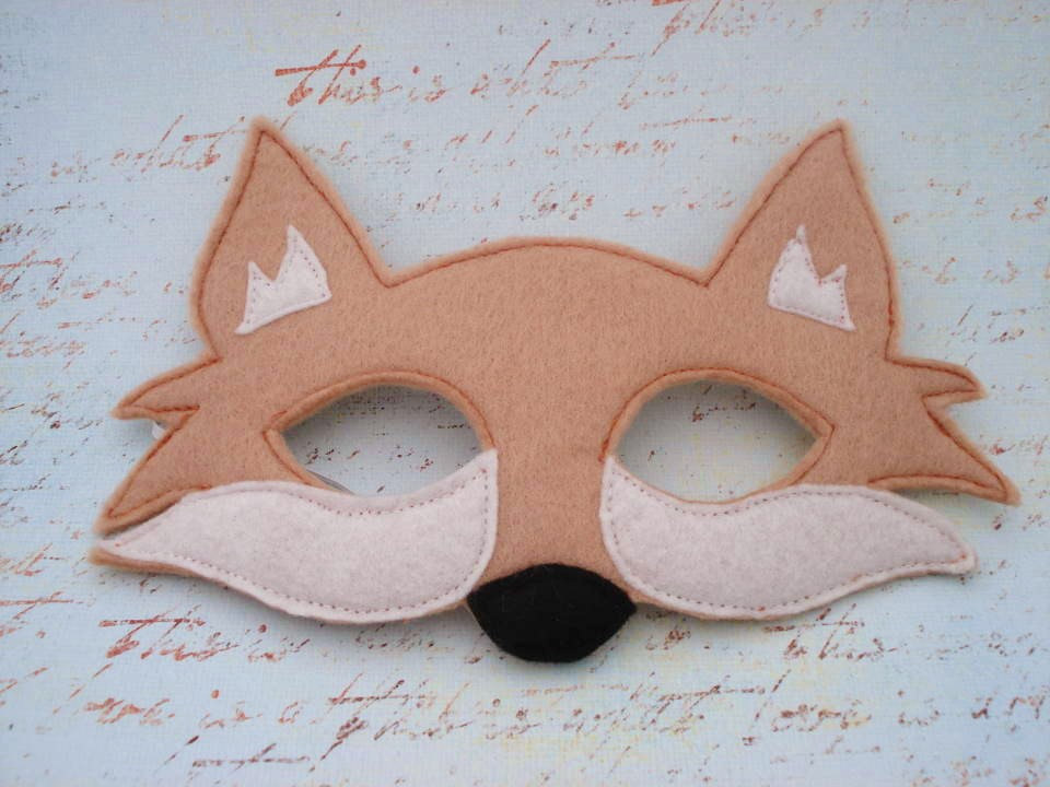 fox mask via her flying horses on etsy