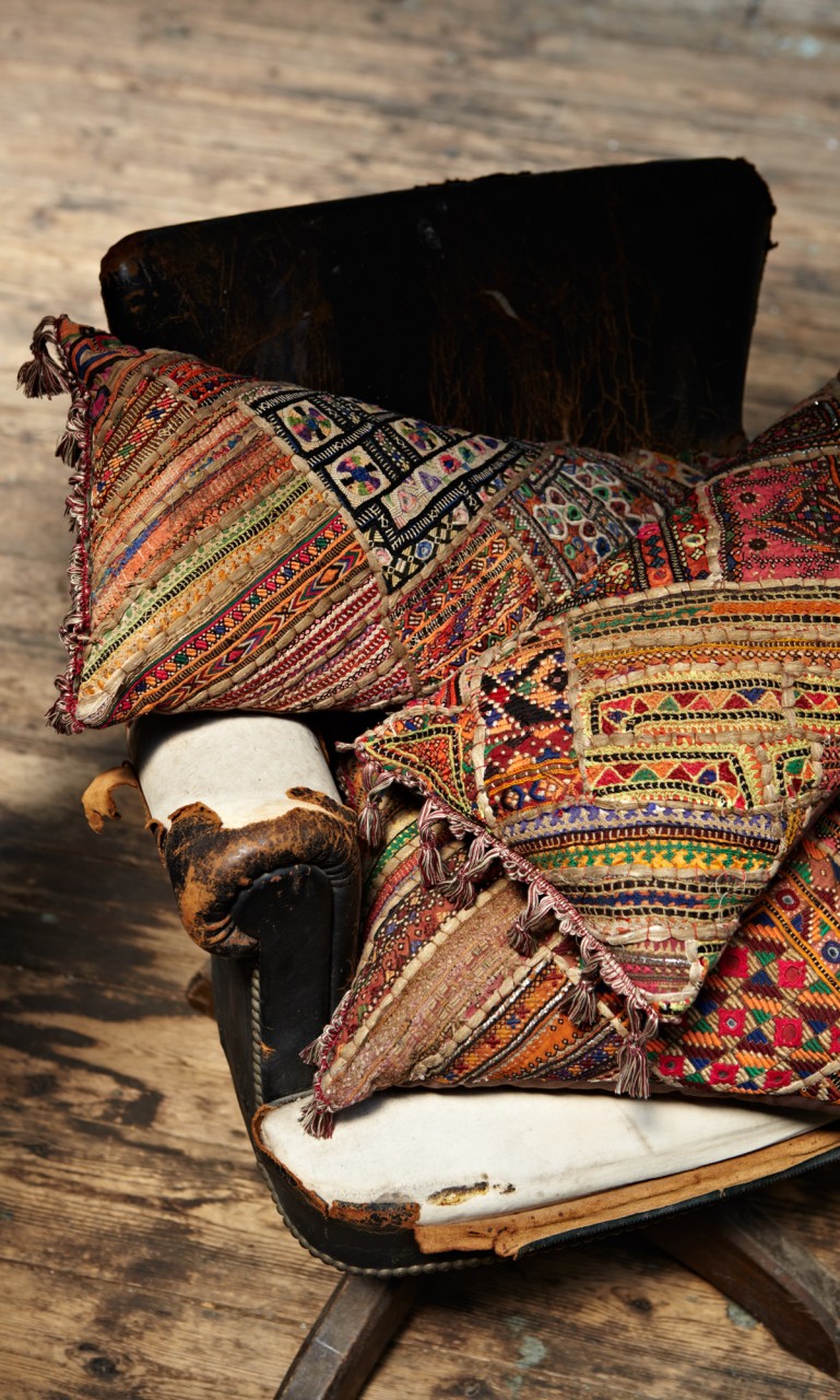 Kelim Cushions via Plumo