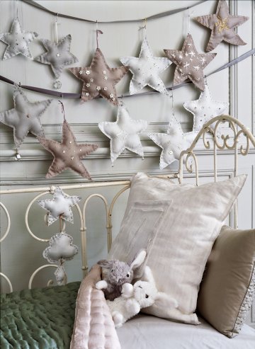 sewn star garland via Marie Claire Idees
