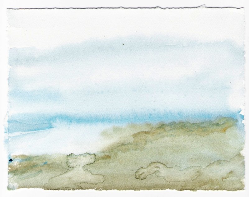 Silencio del Mar - Watercolor by Oaxacaborn