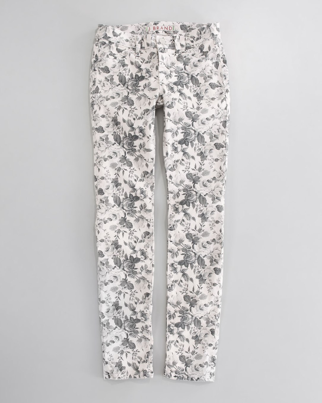 J Brand Jeans Floral Twill Skinny Jeans