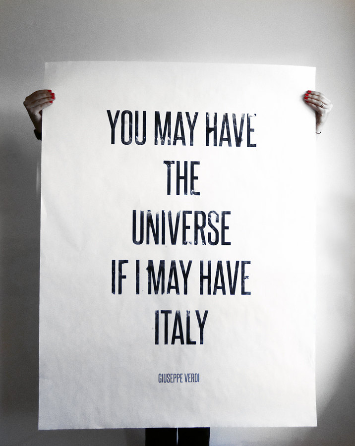 You May have the Universe if I May Have Italy by splendidandsound on Etsy