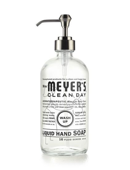 Mrs. Meyer's Clean Day Glass Hand Soap Bottle