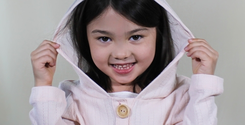 sophie hoodie in pink by the little hummingbird as seen on oaxacaborn's interview with the little hummingbird