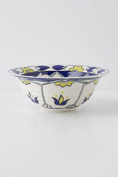 10 Cobalt Blue Patterns for Inspiration on the Oaxacaborn blog - Anthropologie Bowl