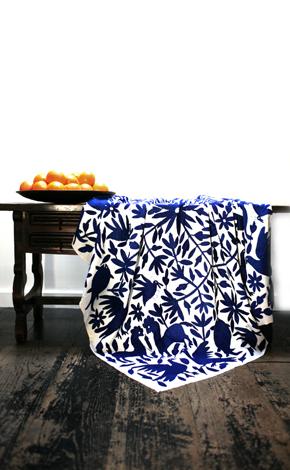 10 Cobalt Blue Patterns for Inspiration on the Oaxacaborn blog - Fabric via La Viva Home