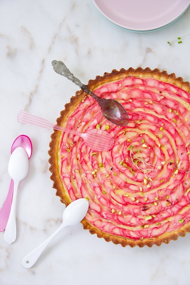 Tarta de ruibarbo -Rhubarb Tart -via Elle.es