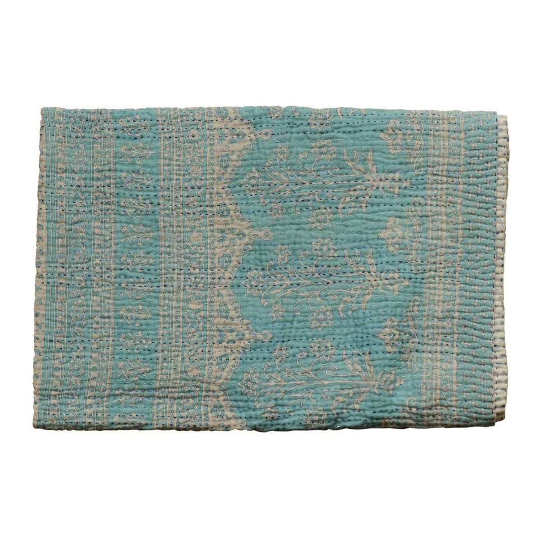 Recycled sari blanket by  JEANETTE FARRIER as seen on 51 Stars Paris
