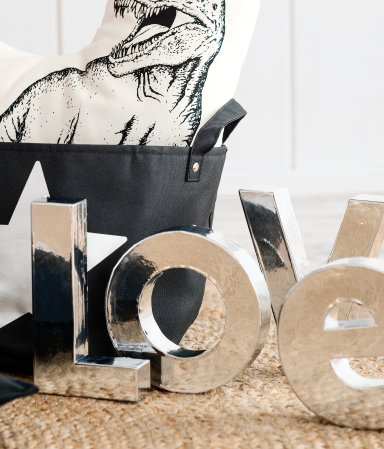 Decorative letters from H&M Home