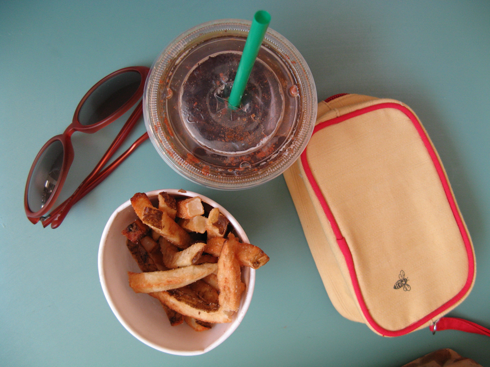 Starbucks and Fries