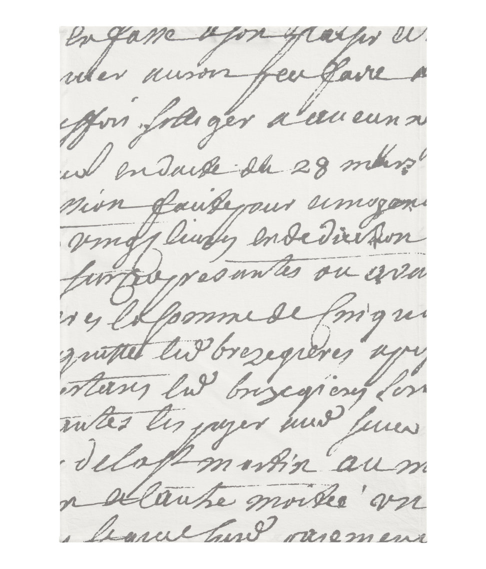 Tea Towel with Script from H&M Home