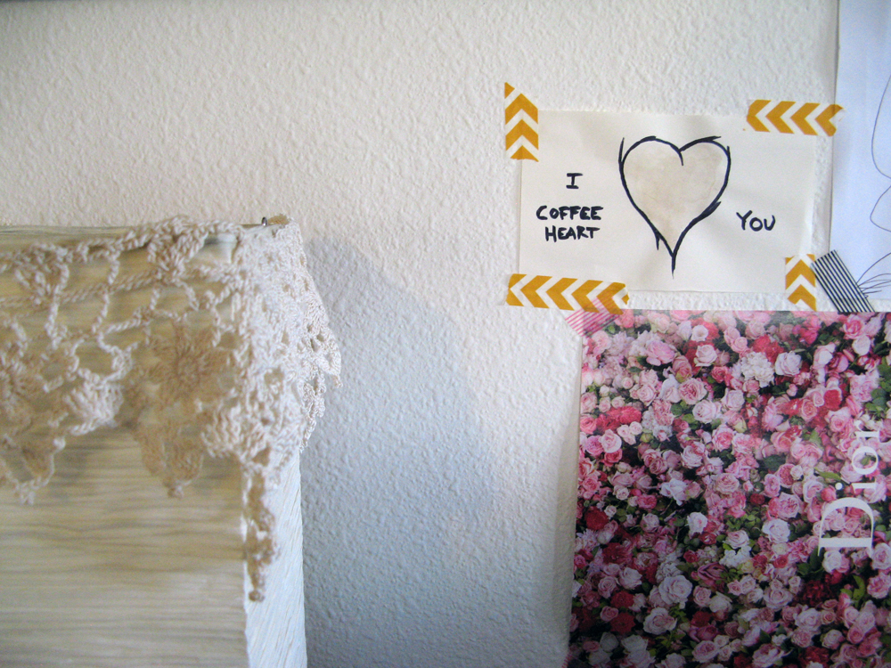 Lace, Roses and Coffee Hearts