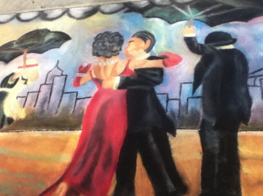 Jack Vetriano - Chalk Art at Downtown Disney in Florida