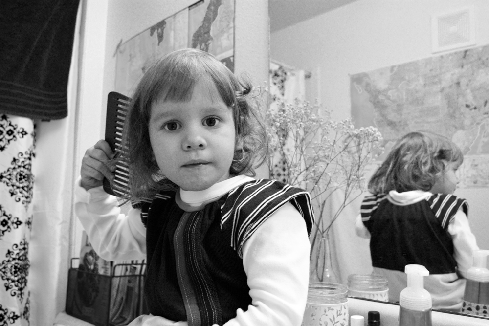 Toddler haircut bob with short bangs