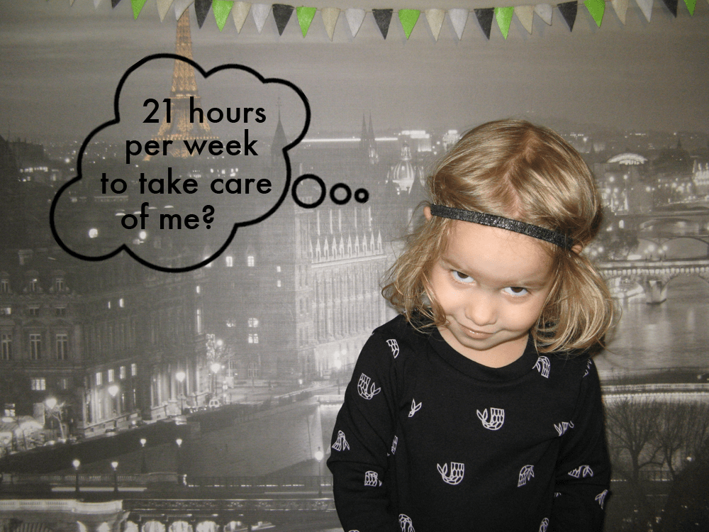 Study says parents spend 21 hours per week actively parenting their children. This blogger says, HA HA HA HA