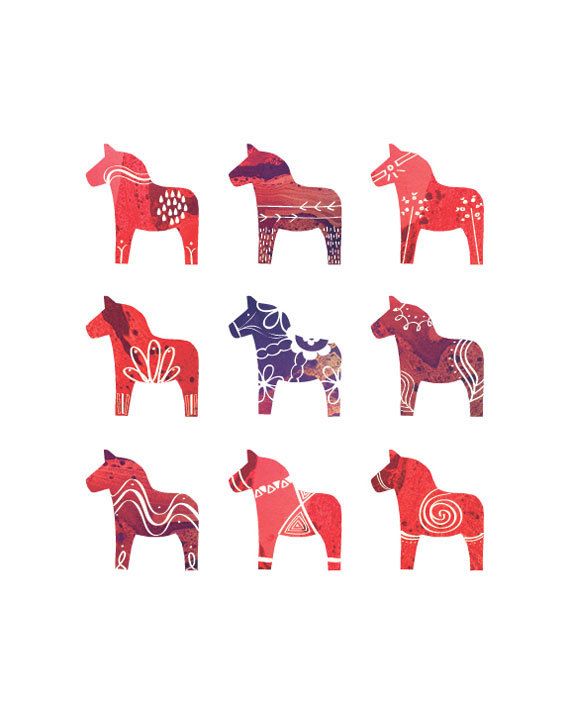 Dala Horse print