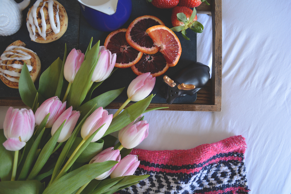 Gina Munsey | Oaxacaborn blog for Uncommon Goods | Fresh Tulips, Mexican Blanket, What I Love About You & Soapstone Platter