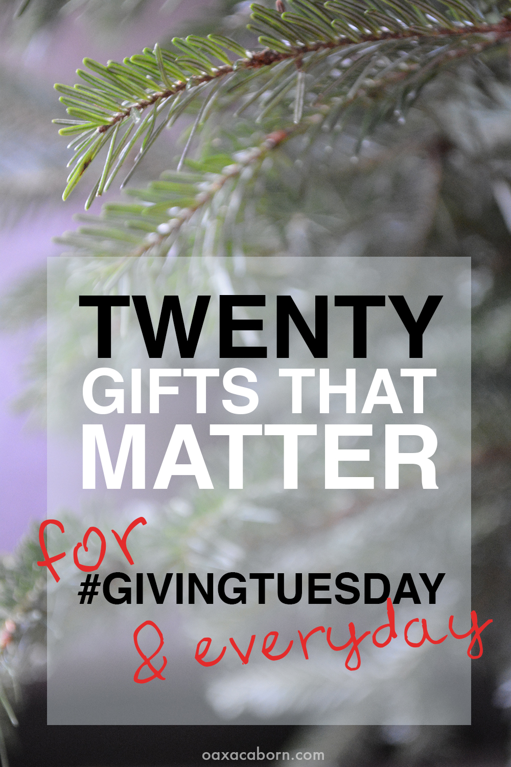 20 Charitable Christmas Gift Ideas That Make a Difference, for #GIVINGTUESDAY and Everyday (via Oaxacaborn.com)