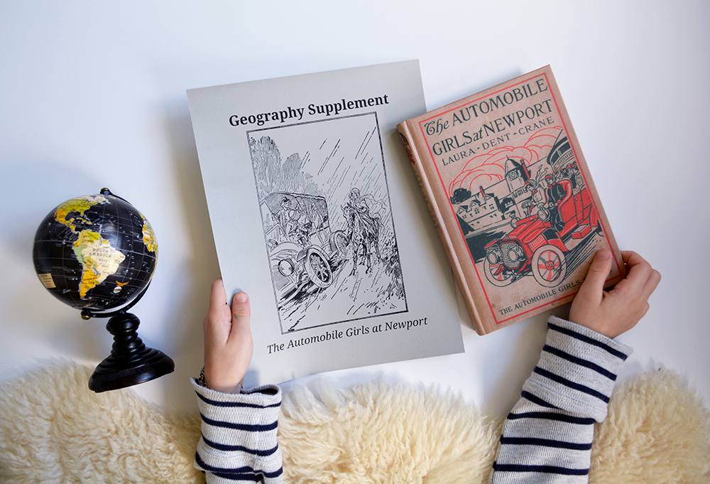 Geography Supplement for The Automobile Girls at Newport, by Aunt Claire Presents, Published by Laboratory Books
