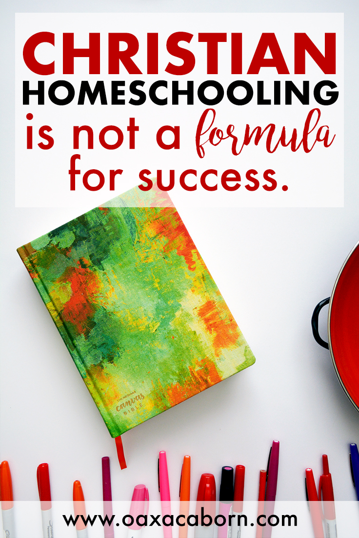 Christian Homeschooling is not a Formula for Success