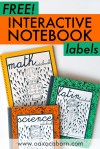 Interactive Notebook Labels: FREE Printables – The Oaxacaborn Blog