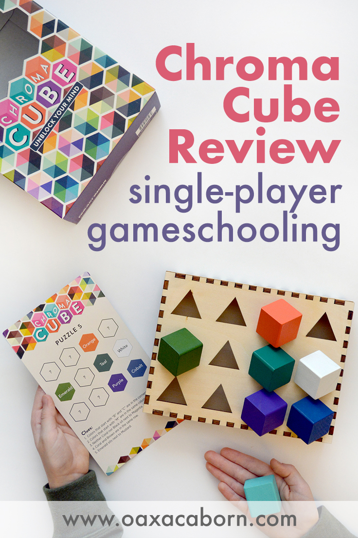 PIN IMAGE Chroma Cube: A Single-Player Game for Gameschooling in your homeschool