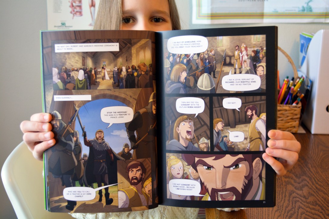 Using Graphic Novels (like Robin Hood!) in your Homeschool: A Timberdoodle Review