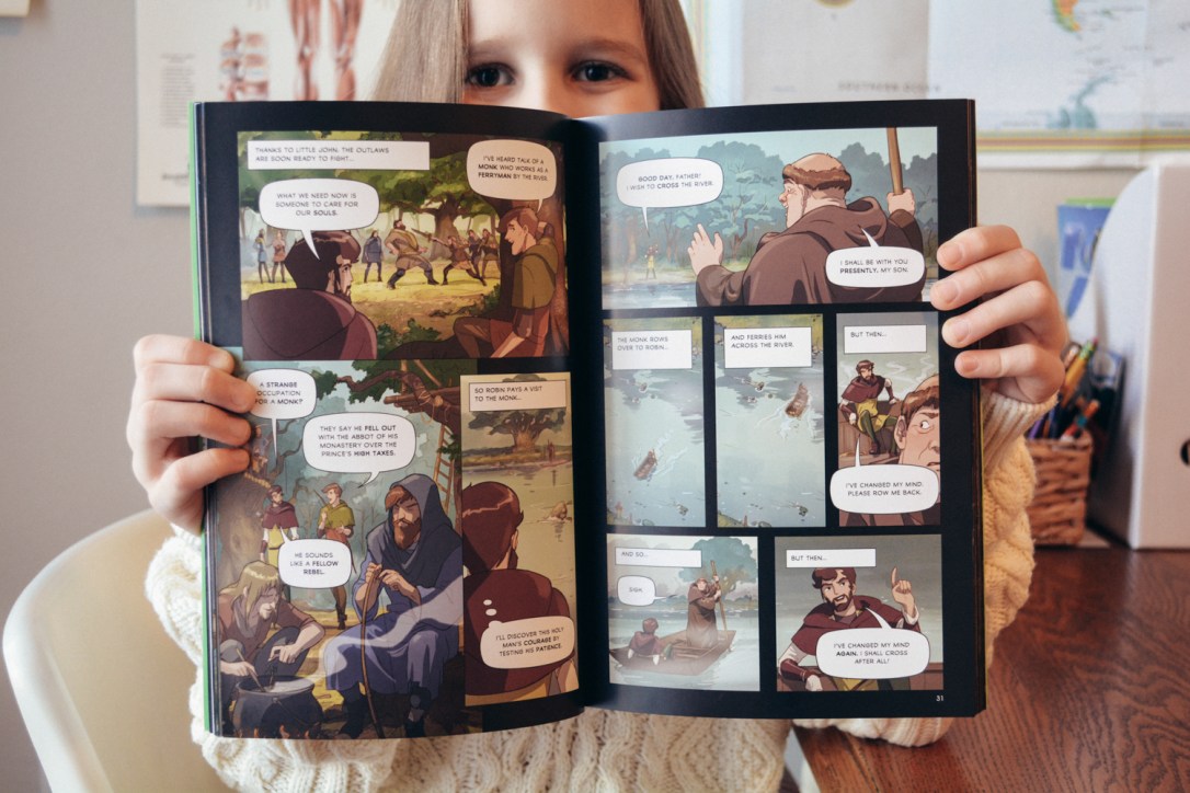 Using Graphic Novels (like Robin Hood!) in your Homeschool: A Timberdoodle Review