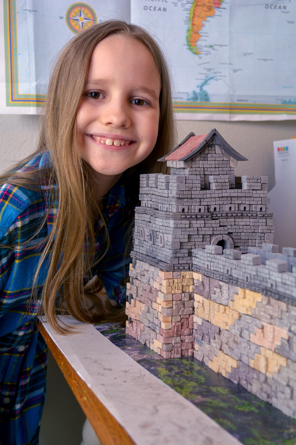 Great Wall of China project for kids: Mini Bricks Timberdoodle homeschool review
