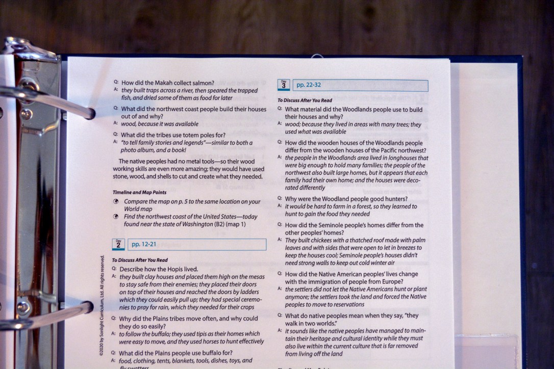 Sonlight's New Kindergarten American History Curriculum!