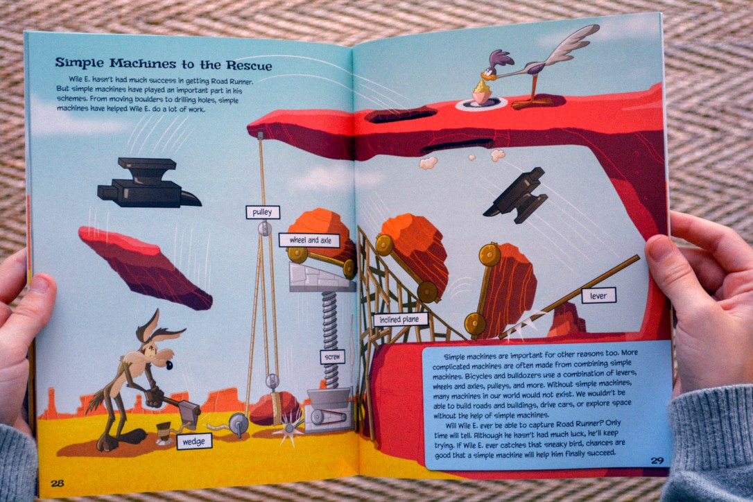 The Most Hilarious Way to Teach Homeschool Physics with the Wile E Coyote Physical Science Genius Books from Timberdoodle