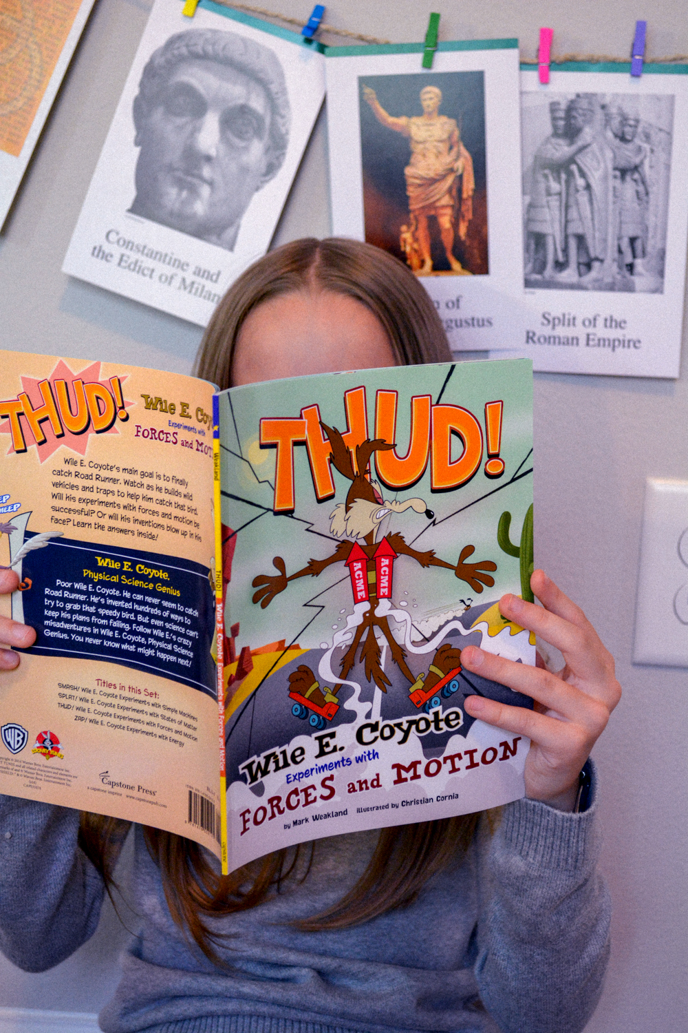 The Most Hilarious Way to Teach Homeschool Physics with the Wile E Coyote Physical Science Genius Books from Timberdoodle