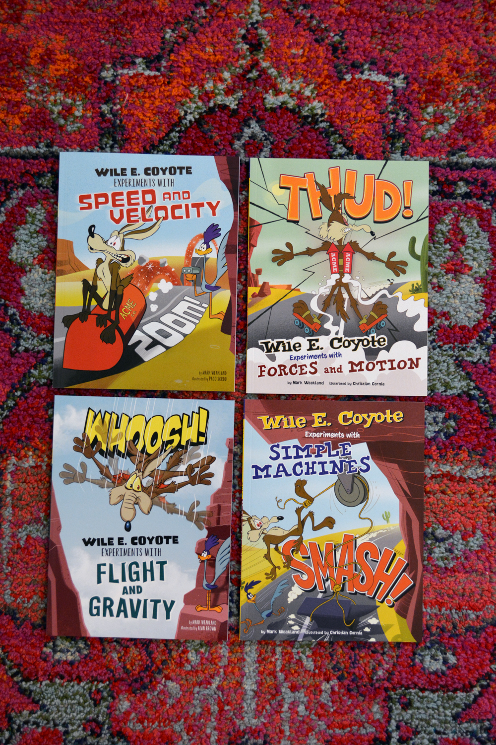 The Most Hilarious Way to Teach Homeschool Physics with the Wile E Coyote Physical Science Genius Books from Timberdoodle