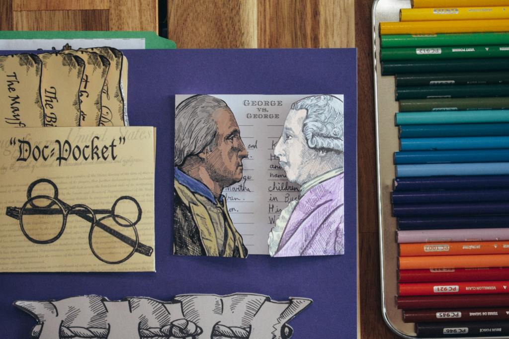 A peek inside a Sonlight history lapbook kit for homeschool enrichment 