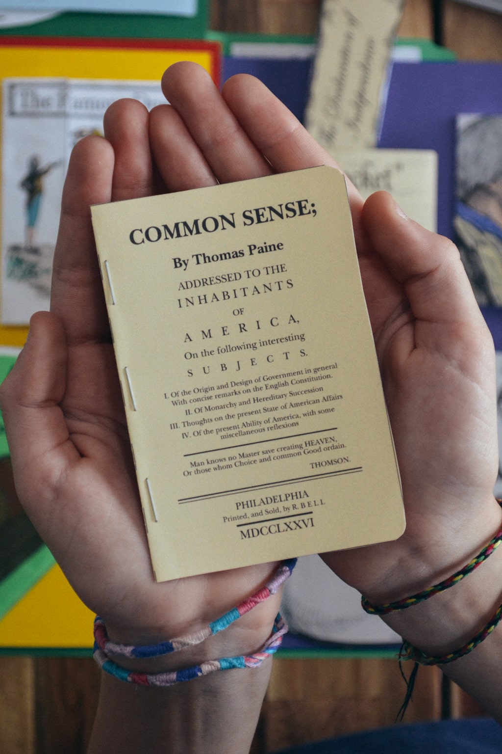 Mini historical document replicas inside Sonlight's history lapbooks 